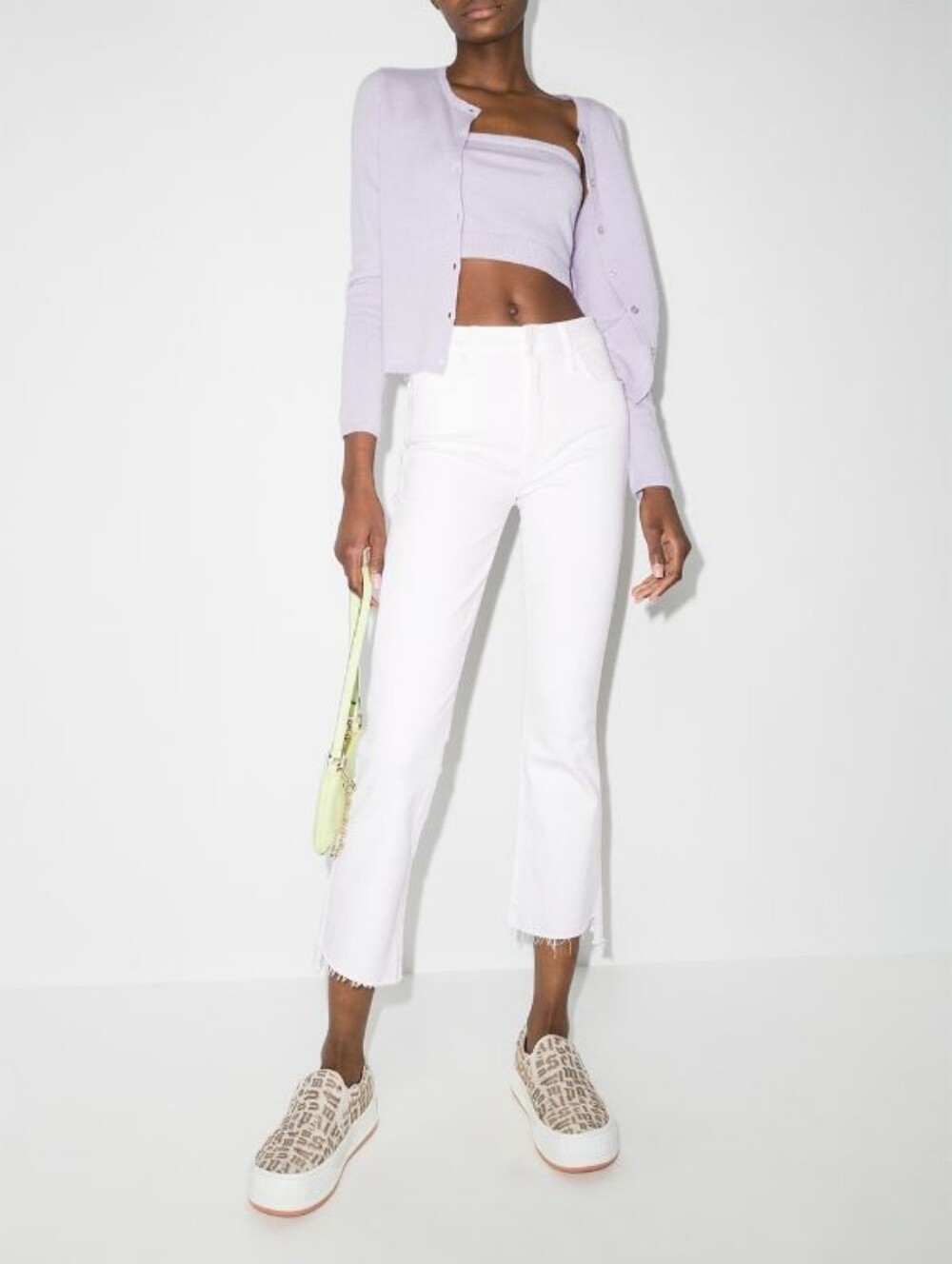 MOTHERThe Insider Crop Step Fray jeans